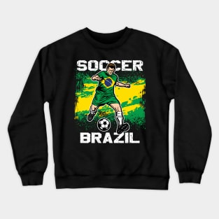 Brazil Soccer Futbol Crewneck Sweatshirt